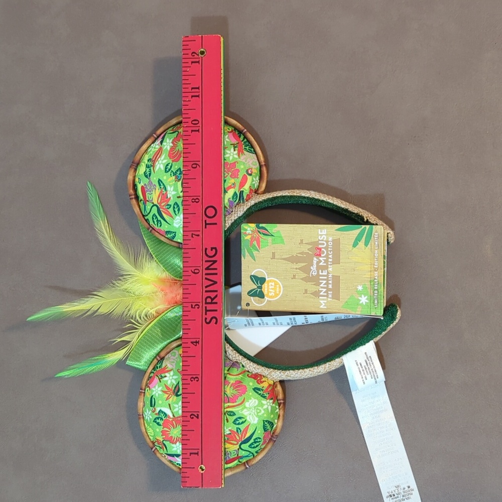 Disney Minnie Mouse Main Attraction Enchanted Tiki Room Ears Headband 5/12 NWT - Picture 8 of 8
